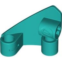 Technic, Panel Curved #10 3 x 3 Tapered Right - Dark Turquoise Technic, Panel Curved #10 3 x 3 Tapered Right - Dark Turquoise