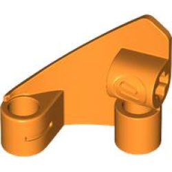 Technic, Panel Curved #10 3 x 3 Tapered Right - Orange Technic, Panel Curved #10 3 x 3 Tapered Right - Orange