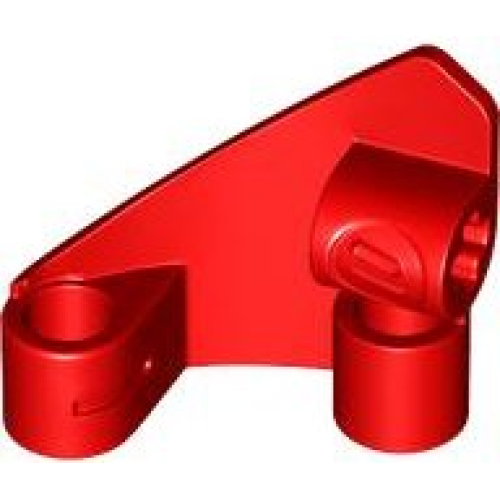 Деталь LEGO 2403 Technic, Panel Curved #10 3 x 3 Tapered Right - Red