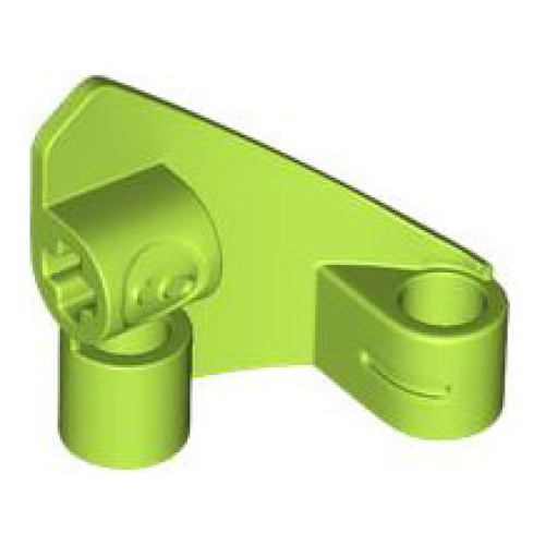Деталь LEGO 2395 Technic, Panel Curved # 9 3 x 3 Tapered Left - Lime