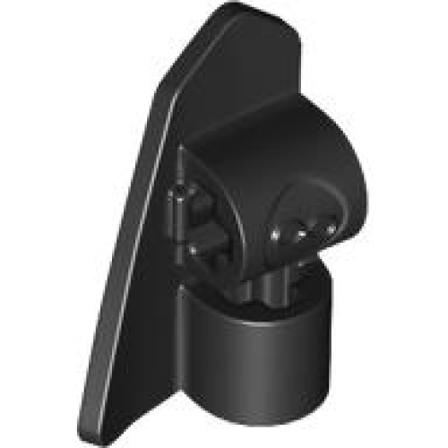 Деталь LEGO 2389 Technic, Panel Fairing # 8 Very Small Smooth Short, Side B - Black