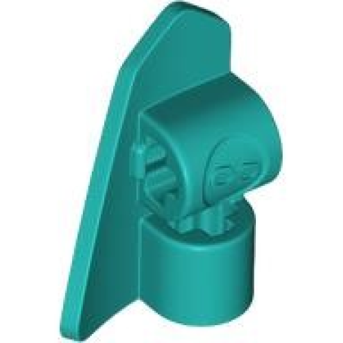 Деталь LEGO 2389 Technic, Panel Fairing # 8 Very Small Smooth Short, Side B - Dark Turquoise