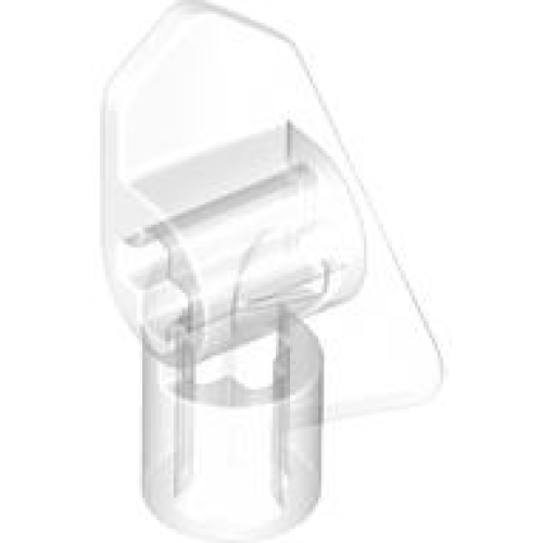 Деталь LEGO 2387 Technic, Panel Fairing # 7 Very Small Smooth Short, Side A - Trans-Clear