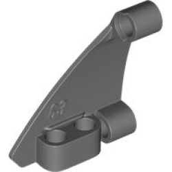 Technic, Panel Curved #63 5 x 4 Tapered Left - Dark Bluish Gray Technic, Panel Curved #63 5 x 4 Tapered Left - Dark Bluish Gray