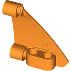 Technic, Panel Curved #62 5 x 4 Tapered Right - Orange Technic, Panel Curved #62 5 x 4 Tapered Right - Orange