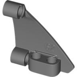 Technic, Panel Curved #62 5 x 4 Tapered Right - Dark Bluish Gray Technic, Panel Curved #62 5 x 4 Tapered Right - Dark Bluish Gray