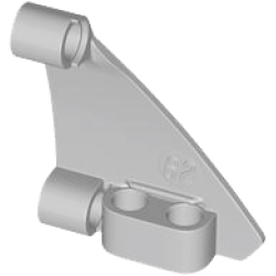 Technic, Panel Curved #62 5 x 4 Tapered Right - Light Bluish Gray Technic, Panel Curved #62 5 x 4 Tapered Right - Light Bluish Gray