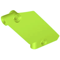 Technic, Panel Curved #61 5 x 7 Tapered Left - Lime Technic, Panel Curved #61 5 x 7 Tapered Left - Lime