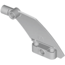 Technic, Panel Curved #60 5 x 7 Tapered Right - Light Bluish Gray Technic, Panel Curved #60 5 x 7 Tapered Right - Light Bluish Gray