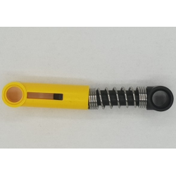 Technic, Shock Absorber 6.5L with Black Piston Rod - Hard Spring, Tight Coils at Ends - Yellow