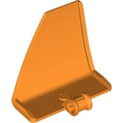 Technic, Panel Curved #71 5 x 4 x 3 Tapered Left - Orange Technic, Panel Curved #71 5 x 4 x 3 Tapered Left - Orange