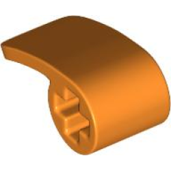 Technic, Panel Curved 2 x 1 x 1 - Orange Technic, Panel Curved 2 x 1 x 1 - Orange