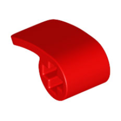 Technic, Panel Curved 2 x 1 x 1 - Red Technic, Panel Curved 2 x 1 x 1 - Red
