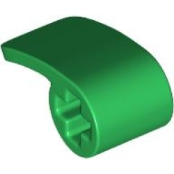 Technic, Panel Curved 2 x 1 x 1 - Green Technic, Panel Curved 2 x 1 x 1 - Green