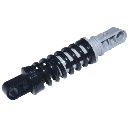 Деталь LEGO 79717c01 Technic, Shock Absorber 9L with Black and Light Bluish Gray Ends - Black