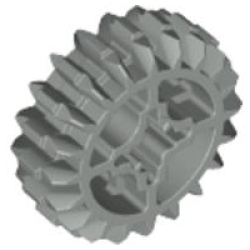 Technic, Gear 20 Tooth Double Bevel - Light Gray