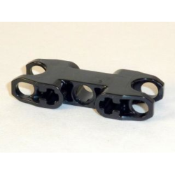 Technic, Axle and Pin Connector 2 x 5 with 2 Ball Joint Sockets, Closed Sides, Open Axle Holes - Black