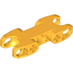 Technic, Axle and Pin Connector 2 x 5 with 2 Ball Joint Sockets, Closed Sides, Closed Axle Holes - Bright Light Orange