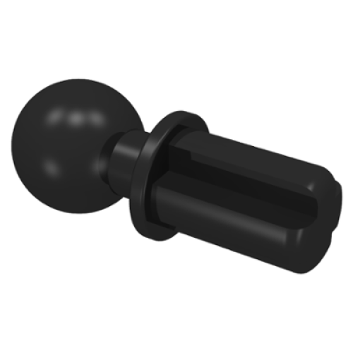 Деталь LEGO 2736 Technic, Axle 1L with Tow Ball - Black