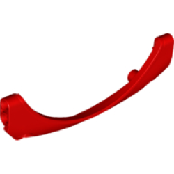 Technic, Panel Car Mudguard Arched #41 13 x 2 x 5 Rounded Top - Red