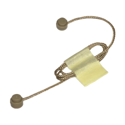 String with End Studs (40L Overall) with (Same Color) Studs Pattern - Dark Tan