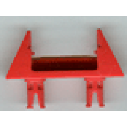 String Reel 1 x 4 x 2 Holder with 2 Technic Pins - Red