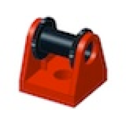 String Reel 2 x 2 Holder with Black Drum (2584 / 2585) - Red String Reel 2 x 2 Holder with Black Drum (2584 / 2585) - Red