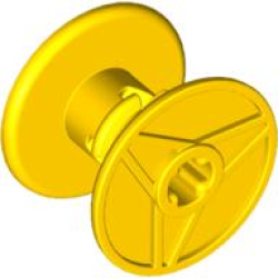 String Reel 3 x 2 x 3 Drum with Axle Hole - Yellow