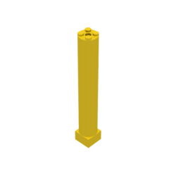 Support 2 x 2 x 11 Solid Pillar - Yellow