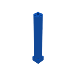 Support 2 x 2 x 11 Solid Pillar - Blue