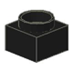 Support 2 x 2 x 11 Solid Pillar Base - Black