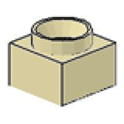 Support 2 x 2 x 11 Solid Pillar Base - Tan