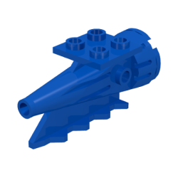 Tail 4 x 2 x 2, Aircraft Rocket Engine - Blue