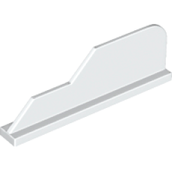 Tail 8 x 1 with Stepped Fin - White