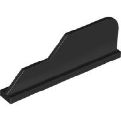 Tail 8 x 1 with Stepped Fin - Black