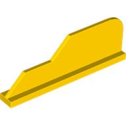 Tail 8 x 1 with Stepped Fin - Yellow
