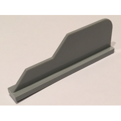 Tail 8 x 1 with Stepped Fin - Light Bluish Gray