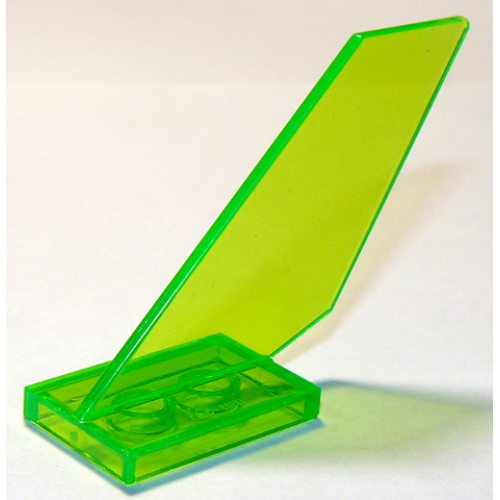 Деталь LEGO 6239 Tail Shuttle - Trans-Bright Green