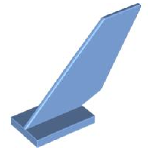 Деталь LEGO 6239 Tail Shuttle - Medium Blue