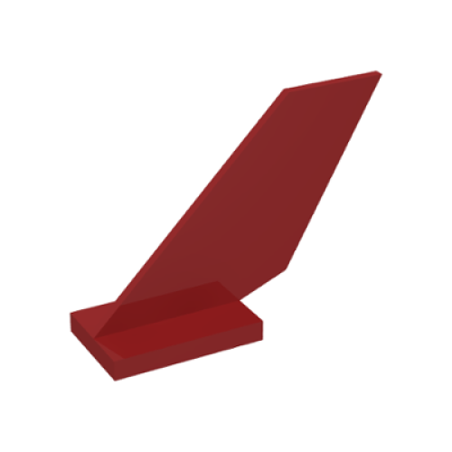Деталь LEGO 6239 Tail Shuttle - Dark Red