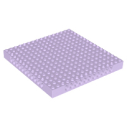 Technic, Brick 16 x 16 x 1 1/3 with Holes - Lavender