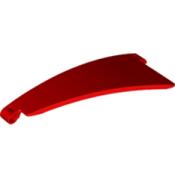 Technic, Panel Curved #50 5 x 13 Tapered Left - Red Technic, Panel Curved #50 5 x 13 Tapered Left - Red