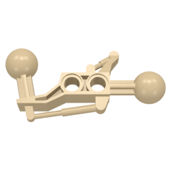 Technic Ball Joint 2 x 7 with 2 Ball Joint - Tan