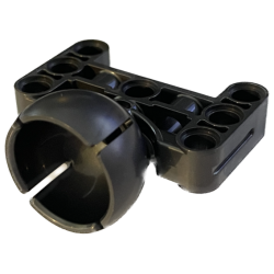 Technic, Steering Ball Joint Large Receptacle with H-Shape Perpendicular Thick Liftarm - Pearl Dark Gray Technic, Steering Ball Joint Large Receptacle with H-Shape Perpendicular Thick Liftarm - Pearl Dark Gray