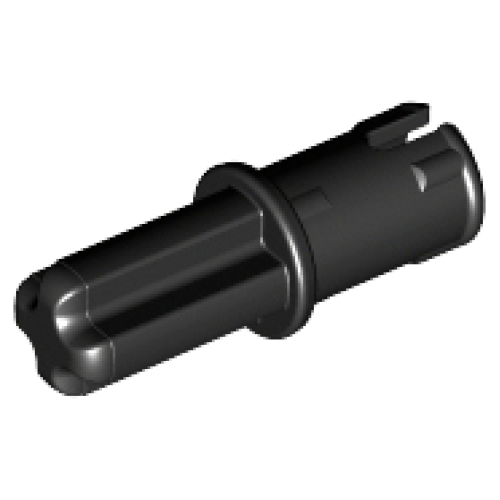 Деталь LEGO 43093 Technic, Axle 1L with Pin with Friction Ridges - Black