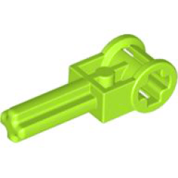 Technic, Axle 2L with Reverser Handle Axle Connector - Lime Technic, Axle 2L with Reverser Handle Axle Connector - Lime