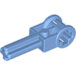 Technic, Axle 2L with Reverser Handle Axle Connector - Medium Blue Technic, Axle 2L with Reverser Handle Axle Connector - Medium Blue
