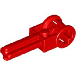 Technic, Axle 2L with Reverser Handle Axle Connector - Red Technic, Axle 2L with Reverser Handle Axle Connector - Red