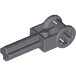 Technic, Axle 2L with Reverser Handle Axle Connector - Dark Bluish Gray Technic, Axle 2L with Reverser Handle Axle Connector - Dark Bluish Gray