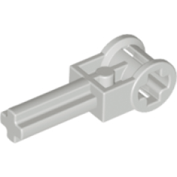 Technic, Axle 2L with Reverser Handle Axle Connector - Light Gray Technic, Axle 2L with Reverser Handle Axle Connector - Light Gray